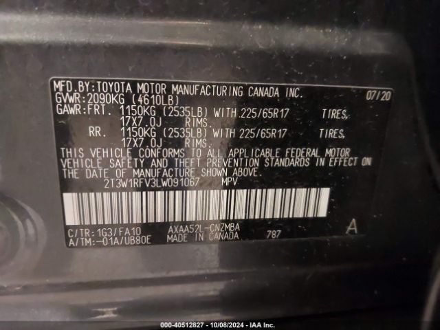 Photo 8 VIN: 2T3W1RFV3LW091067 - TOYOTA RAV4 