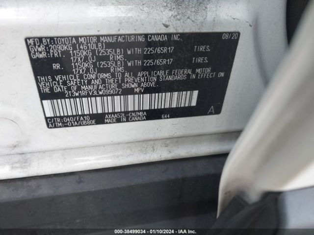 Photo 8 VIN: 2T3W1RFV3LW099072 - TOYOTA RAV4 