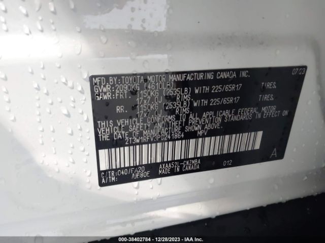 Photo 8 VIN: 2T3W1RFV3PC241864 - TOYOTA RAV4 