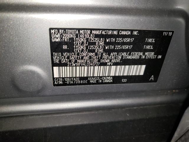 Photo 11 VIN: 2T3W1RFV4LC040727 - TOYOTA RAV4 XLE 