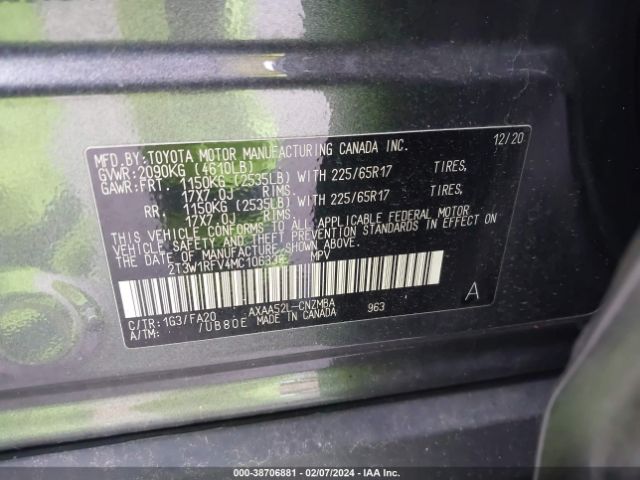 Photo 8 VIN: 2T3W1RFV4MC106338 - TOYOTA RAV4 