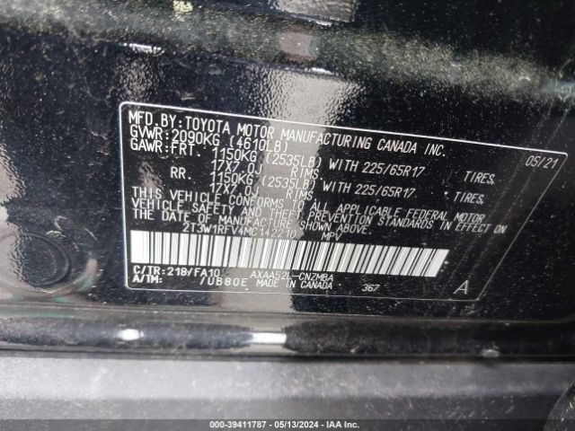 Photo 8 VIN: 2T3W1RFV4MC142210 - TOYOTA RAV4 