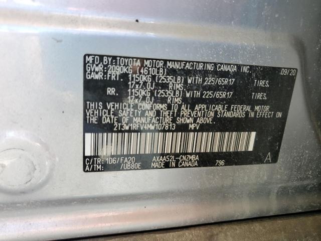 Photo 13 VIN: 2T3W1RFV4MW107813 - TOYOTA RAV4 XLE 