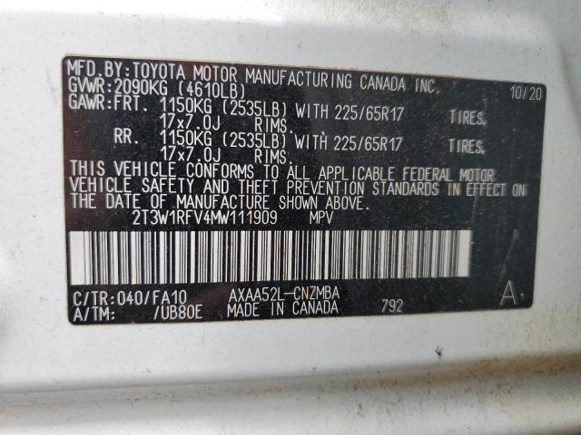 Photo 13 VIN: 2T3W1RFV4MW111909 - TOYOTA RAV4 