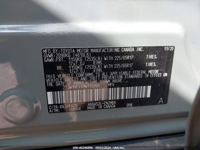 Photo 8 VIN: 2T3W1RFV4MW115989 - TOYOTA RAV4 