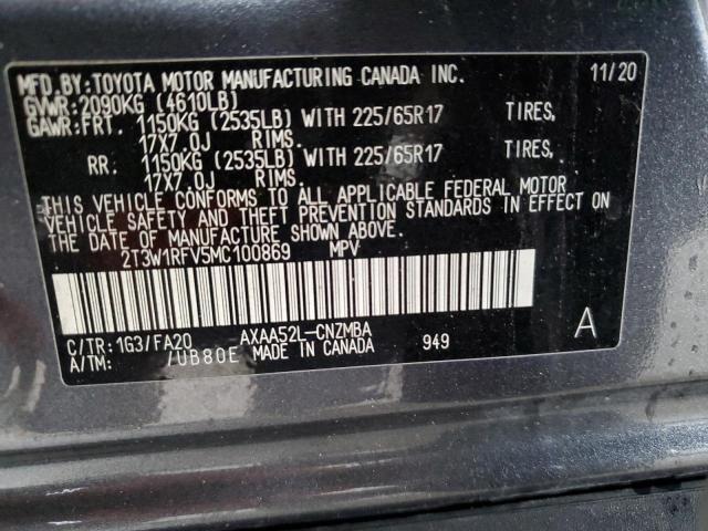 Photo 12 VIN: 2T3W1RFV5MC100869 - TOYOTA RAV4 