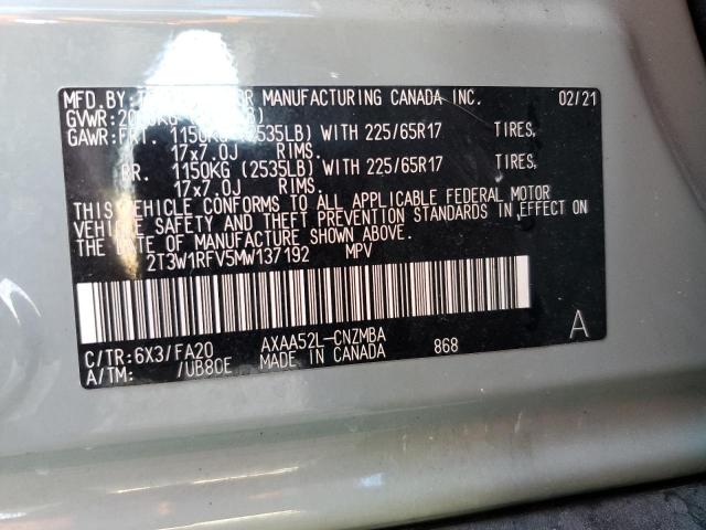 Photo 12 VIN: 2T3W1RFV5MW137192 - TOYOTA RAV4 XLE 