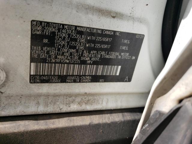 Photo 11 VIN: 2T3W1RFV5MW137225 - TOYOTA RAV4 XLE 