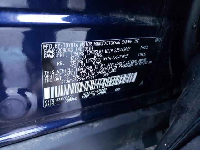 Photo 11 VIN: 2T3W1RFV5MW154042 - TOYOTA RAV4 XLE 