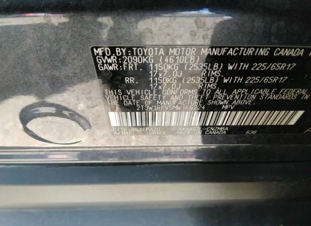 Photo 8 VIN: 2T3W1RFV5MW166224 - TOYOTA RAV4 