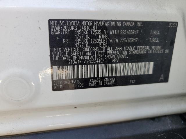 Photo 13 VIN: 2T3W1RFV5PC224497 - TOYOTA RAV4 XLE 