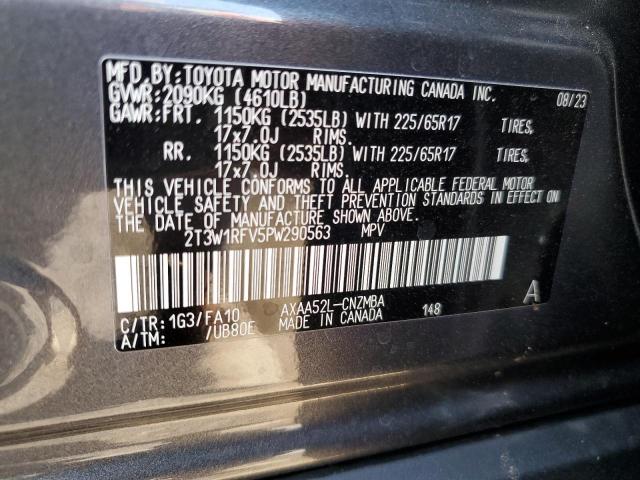 Photo 12 VIN: 2T3W1RFV5PW290563 - TOYOTA RAV4 XLE 