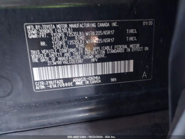 Photo 8 VIN: 2T3W1RFV6LC051387 - TOYOTA RAV4 