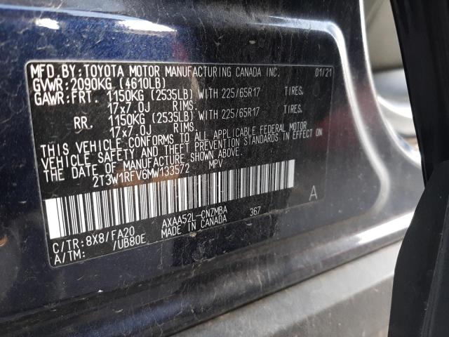 Photo 12 VIN: 2T3W1RFV6MW133572 - TOYOTA RAV4 XLE 