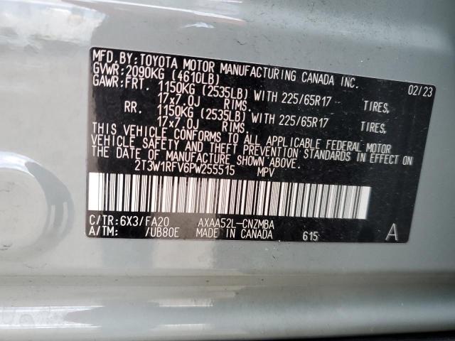 Photo 12 VIN: 2T3W1RFV6PW255515 - TOYOTA RAV4 XLE 