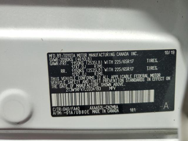 Photo 13 VIN: 2T3W1RFV7LC034193 - TOYOTA RAV4 XLE 