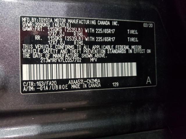 Photo 11 VIN: 2T3W1RFV7LC057702 - TOYOTA RAV4 