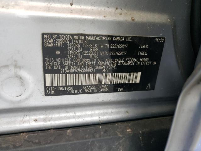 Photo 12 VIN: 2T3W1RFV7MC099921 - TOYOTA RAV4 