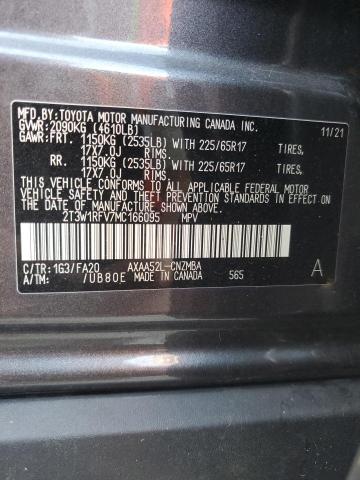 Photo 13 VIN: 2T3W1RFV7MC166095 - TOYOTA RAV4 XLE 