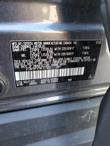 Photo 11 VIN: 2T3W1RFV7NC177857 - TOYOTA RAV4 XLE 