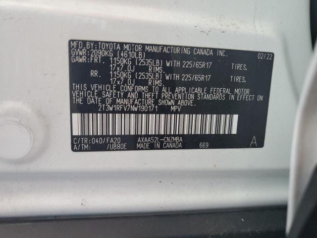 Photo 11 VIN: 2T3W1RFV7NW190171 - TOYOTA RAV4 