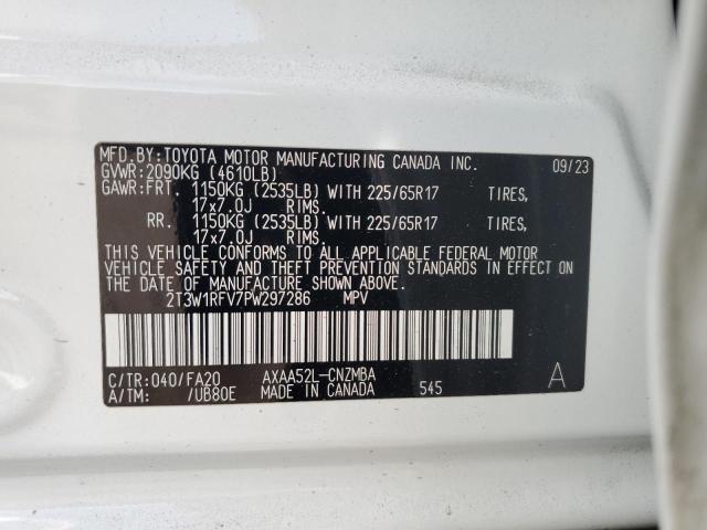 Photo 12 VIN: 2T3W1RFV7PW297286 - TOYOTA RAV4 XLE 