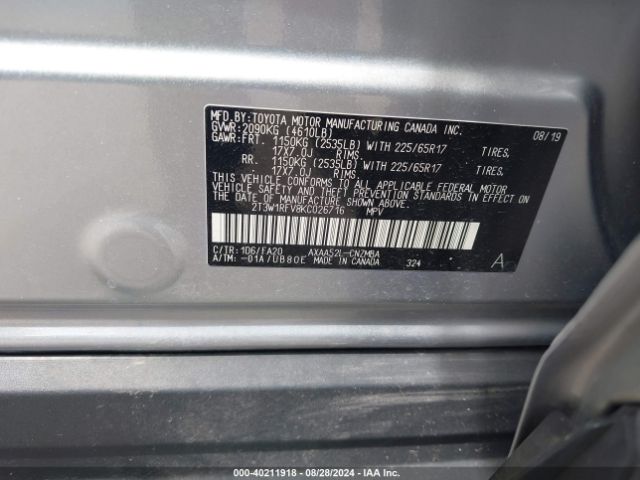 Photo 8 VIN: 2T3W1RFV8KC026716 - TOYOTA RAV4 