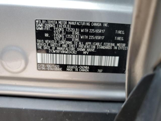 Photo 11 VIN: 2T3W1RFV8KW034362 - TOYOTA RAV4 