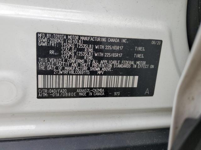 Photo 12 VIN: 2T3W1RFV8LC069115 - TOYOTA RAV4 XLE 