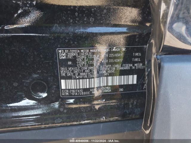 Photo 8 VIN: 2T3W1RFV8LC084293 - TOYOTA RAV4 