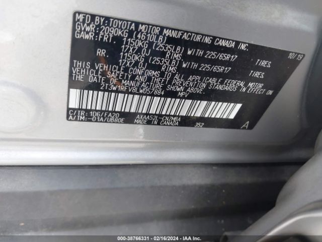 Photo 8 VIN: 2T3W1RFV8LW057884 - TOYOTA RAV4 