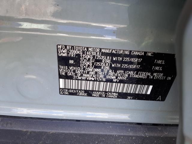 Photo 9 VIN: 2T3W1RFV8MW112416 - TOYOTA RAV4 XLE 