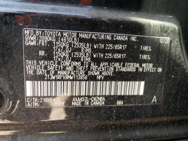 Photo 12 VIN: 2T3W1RFV8MW113856 - TOYOTA RAV4 XLE 