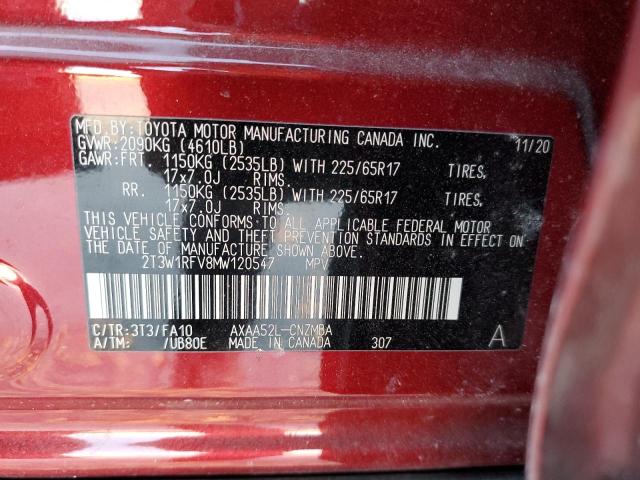 Photo 12 VIN: 2T3W1RFV8MW120547 - TOYOTA RAV4 XLE 