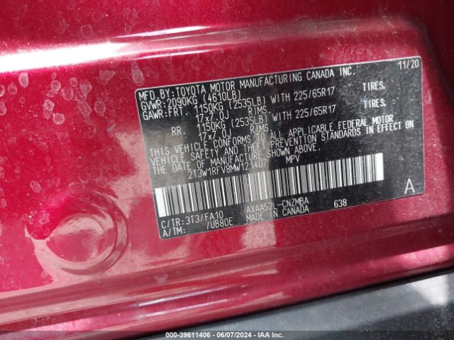 Photo 8 VIN: 2T3W1RFV8MW121407 - TOYOTA RAV4 