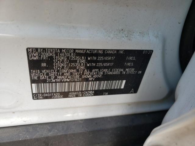 Photo 12 VIN: 2T3W1RFV8MW131631 - TOYOTA RAV4 XLE 