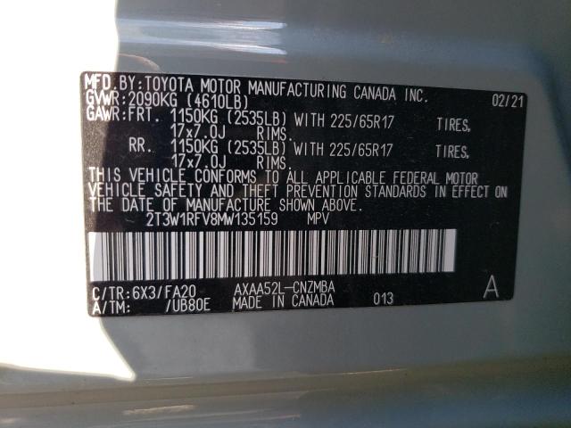 Photo 13 VIN: 2T3W1RFV8MW135159 - TOYOTA RAV4 