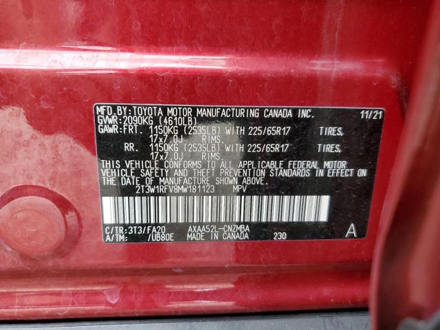 Photo 13 VIN: 2T3W1RFV8MW181123 - TOYOTA RAV4 