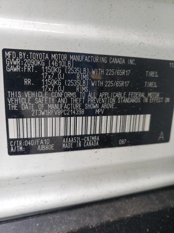 Photo 13 VIN: 2T3W1RFV8PC214398 - TOYOTA RAV4 