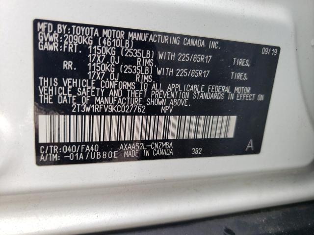 Photo 13 VIN: 2T3W1RFV9KC027762 - TOYOTA RAV4 