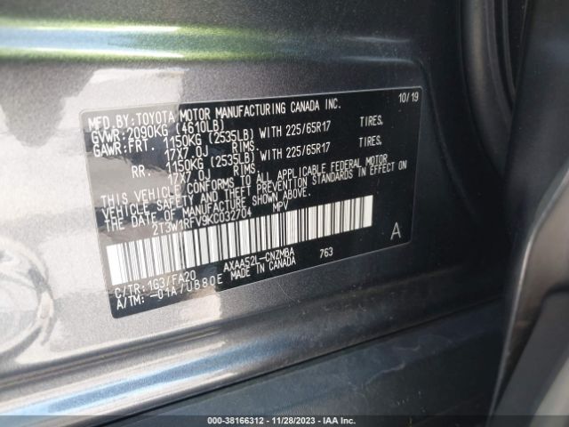 Photo 8 VIN: 2T3W1RFV9KC032704 - TOYOTA RAV4 