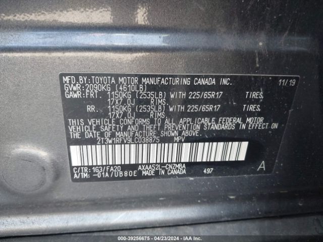 Photo 8 VIN: 2T3W1RFV9LC038875 - TOYOTA RAV4 