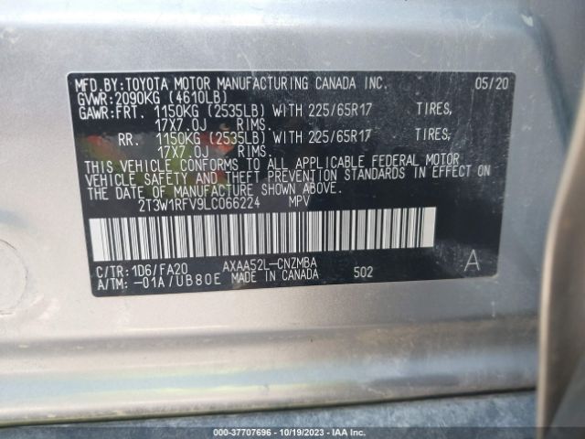 Photo 8 VIN: 2T3W1RFV9LC066224 - TOYOTA RAV4 