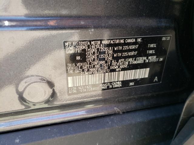 Photo 9 VIN: 2T3W1RFV9LC069012 - TOYOTA RAV4 XLE 