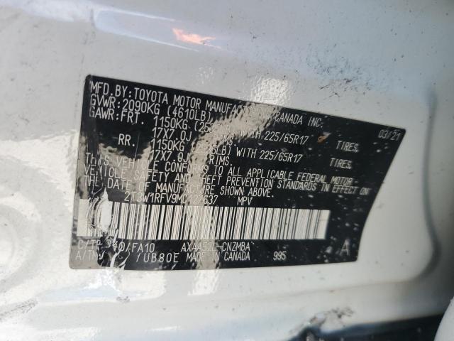 Photo 12 VIN: 2T3W1RFV9MC127637 - TOYOTA RAV4 XLE 