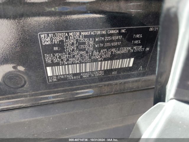 Photo 8 VIN: 2T3W1RFV9MC145202 - TOYOTA RAV4 