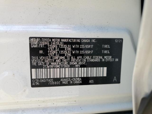 Photo 12 VIN: 2T3W1RFV9MC172609 - TOYOTA RAV4 XLE 