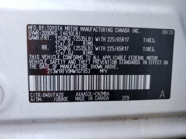 Photo 11 VIN: 2T3W1RFV9MW107953 - TOYOTA RAV4 