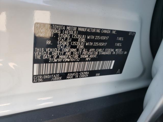 Photo 9 VIN: 2T3W1RFV9MW164752 - TOYOTA RAV4 XLE 