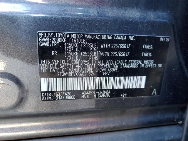 Photo 12 VIN: 2T3W1RFVXKW021824 - TOYOTA RAV4 